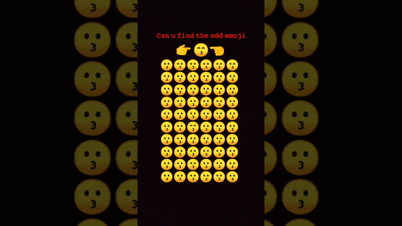 𝚌𝚊𝚗 𝚞 𝚏𝚒𝚗𝚍 𝚝𝚑𝚎 𝚘𝚍𝚍 𝚎𝚖𝚘𝚓𝚒 𝚒𝚏 𝚞 𝚏𝚘𝚞𝚗𝚍=𝚙𝚒𝚗