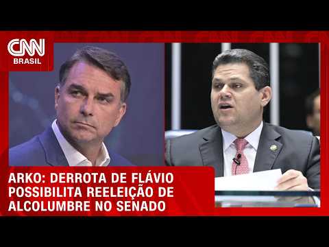 Derrota de Flávio possibilita reeleição de Alcolumbre no Senado, aponta Arko | HORA H