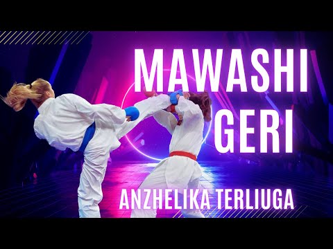 MAWASHI GERI Training with Anzhelika Terliuga! KARATE 55