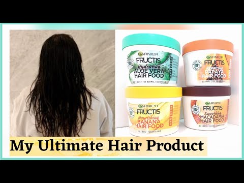 GARNIER FRUCTIS HAIR FOOD 3-IN-1 MASK | *DEMO+REVIEW* | My Secret to Healthy Smooth Silky Hair