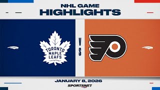 NHL Highlights | Maple Leafs vs. Flyers - January 8, 2026