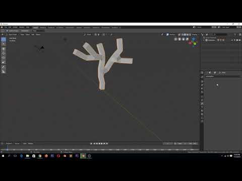 using the skin modifier in blender 2.8