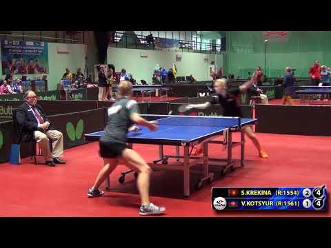 6. КРЕКИНА - КОЦЮР #RUSSIAN #Team #Championships #tabletennis #настольныйтеннис