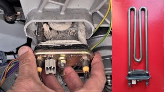 Replace heating element in a washing machine