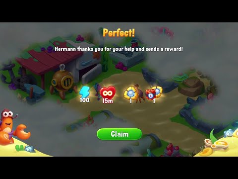 @Fishdom Help Herman Uncover the Secret of a Mysterious ⚙️ Stage 1 Finished