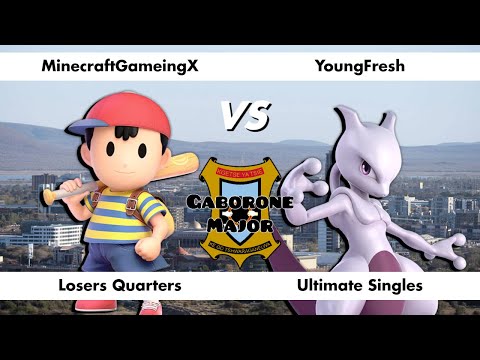 Gaborone Major - MinecraftGameingX (Ness) Vs. YoungFresh (Mewtwo, Young Link) Losers Quarters