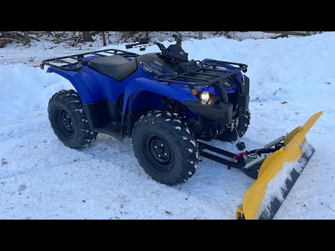 2023 Yamaha Kodiak 450 Snow Plowing / Warn Winch Complete Overview! !