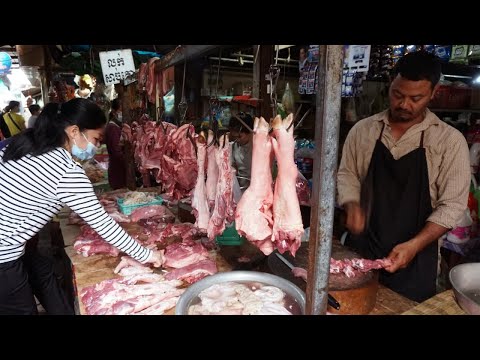 Morning Market Scenes - Walking Around Prek Leap Market @ Prek Leap Phnom Penh