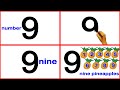 Learn Number 9 Write Number 9 Count Number 9