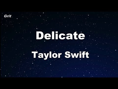 Delicate - Taylor Swift Karaoke 【No Guide Melody】 Instrumental