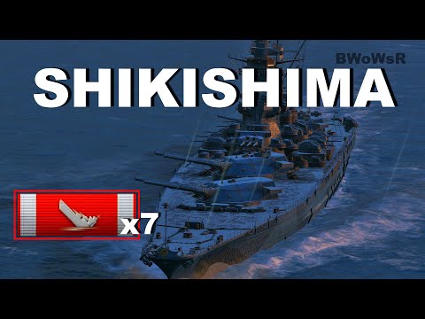X SHIKISHIMA - 7 Kills - 3,6K EXP - World of Warships