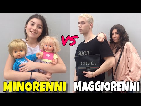 MINORENNI VS MAGGIORENNI