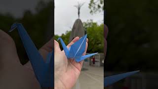 A Peace Crane for the Children’s Peace Monument #Sadako #Hiroshima