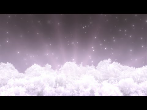 Pink Clouds in Heavenly Night Sky with Twinkling Stars Shining Bright 4K Moving Wallpaper Background