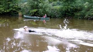 preview picture of video 'Wild swimming on the River Wye'