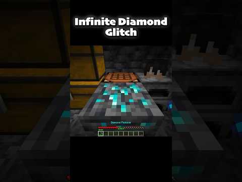 Infinite Diamond Glitch #minecraft #memes
