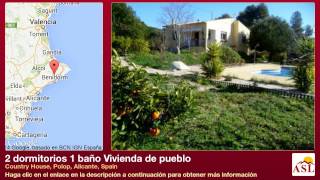 preview picture of video '2 dormitorios 1 baño Vivienda de pueblo se Vende en Country House, Polop, Alicante, Spain'