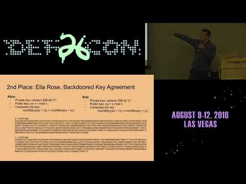 DEF CON 26 CRYPTO AND PRIVACY VILLAGE - Caudill,  Hornby - Announcing the Underhanded Crypto Contest