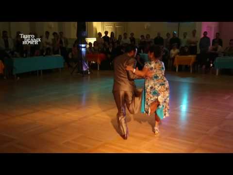  Graciela Gonzalez  and  Leonardo Sardella  are  dancing  at  White Nights tango festival  in  2016