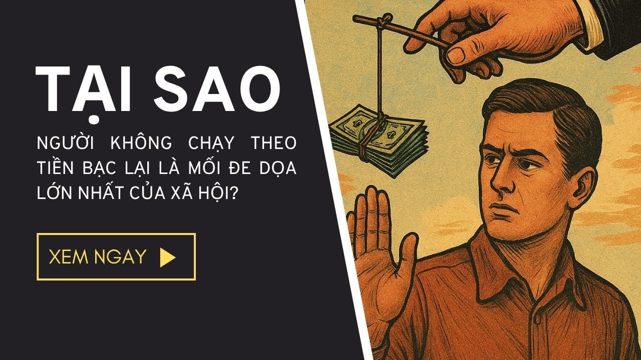 Tại sao người không chạy theo tiền bạc lại là mối đe dọa lớn nhất của xã hội | Tâm Thức Trí