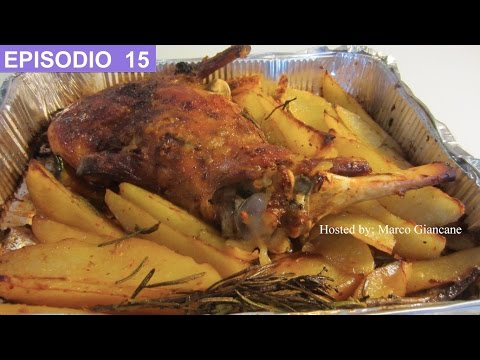 Como hacer Cordero al horno con papas - ( receta italiana )