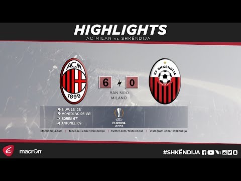 UEL PLAY OFF Round | AC Milan vs Shkëndija | HIGHLIGHTS & GOALS