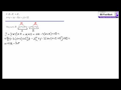 Legi de compozitie - asociativitate