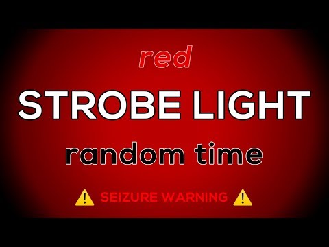 🔴 10 hours of RED strobe light :: random time flash ⚠️ SEIZURE WARNING ⚠️