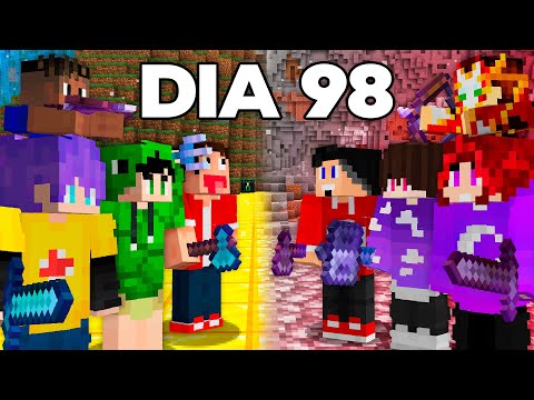 100 DIAS EM UMA GUERRA MORTAL NO MINECRAFT
