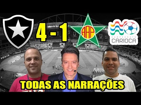 Todas as narrações - Botafogo 4 x 1 Portuguesa / Campeonato Carioca 2019