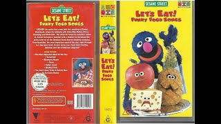 123 Sesame Street Home Video Lets Eat Funny Food S