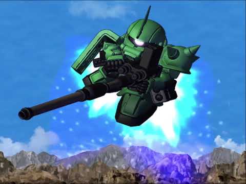 SD Gundam G-Generation Spirits - Zaku II J Commander Type All Animations