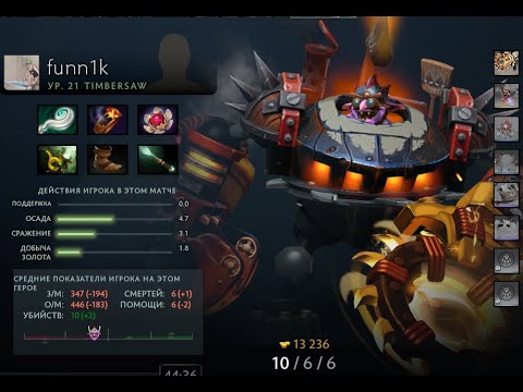 FlyToMoon VS HellRaisers game #1 funn1k Timbersaw Gameplay