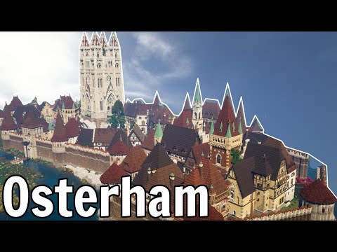 Huge Medieval City Building in Minecraft