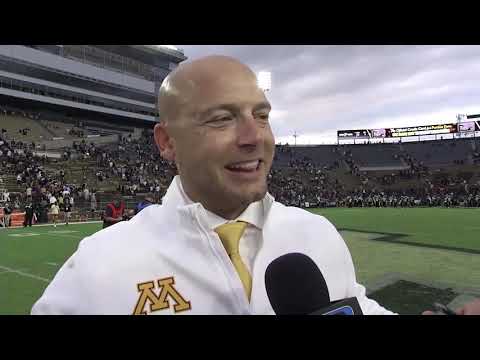 P.J. フレック、パーデューでのゴーファーズの 38-31 勝利について語る (Big Ten Network)