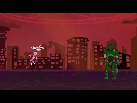 Doom visits hazbin hotel