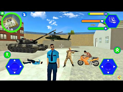 Miami Police Crime Vice Miami City Simulator #19 - Tank and Helicopter - Android Gameplay