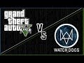 GTA V vs Watch Dogs - Side By Side 