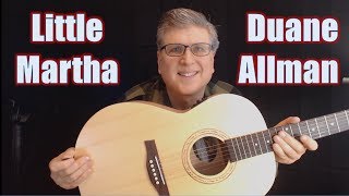 Duane Allman - Little Martha guitar lesson (with TAB)