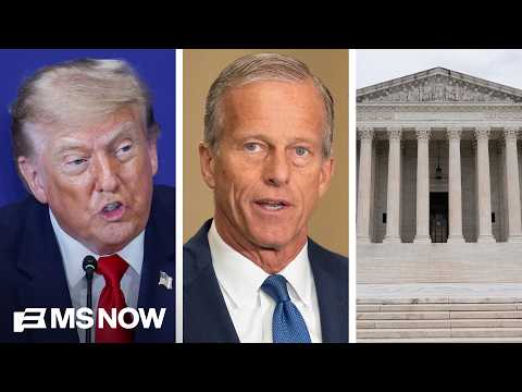Trump pushes Thune, Supreme Court on policies that 'PREVENT people from voting’  