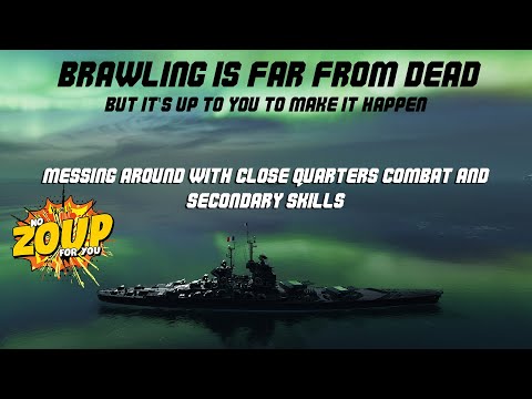 World of Warships Brawling with Close Quarters Combat Skill and Secondaries