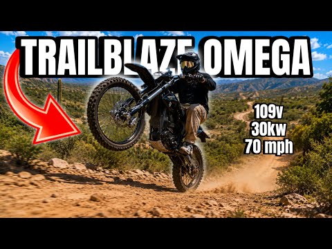 I Tested a 40hp Electric Dirtbike… (TRAILBLAZE OMEGA)