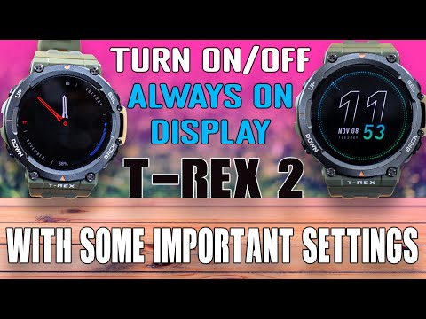 🤔How To Turn On/Off Always On Display On Amazfit Watches  | T-Rex, GTR, & GTS Display Settings 🔥