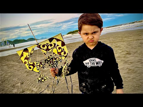 I shot at Kauã's kite without him knowing!!!