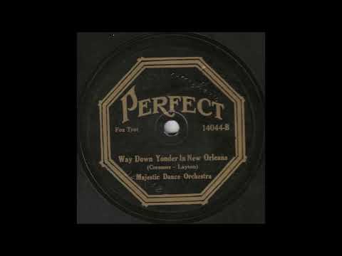 Majestic Dance Orchestra [Nathan Glantz] 1922 "Way Down Yonder In New Orleans" Roaring 20s 78 RPM