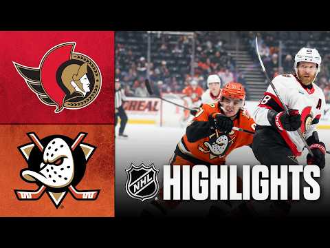 NHL Highlights | Senators vs. Ducks | November 20, 2025