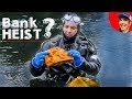 Found STOLEN Bank MONEY BAG Scuba Diving for River Treasure. (What's Inside?)