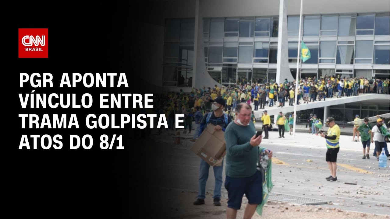 PGR aponta vínculo entre trama golpista e atos do 8/1 | LIVE CNN