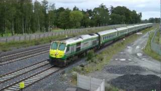 preview picture of video 'Irish Rail 201 Class - Mk4 + Craven + Enterprise Trains'