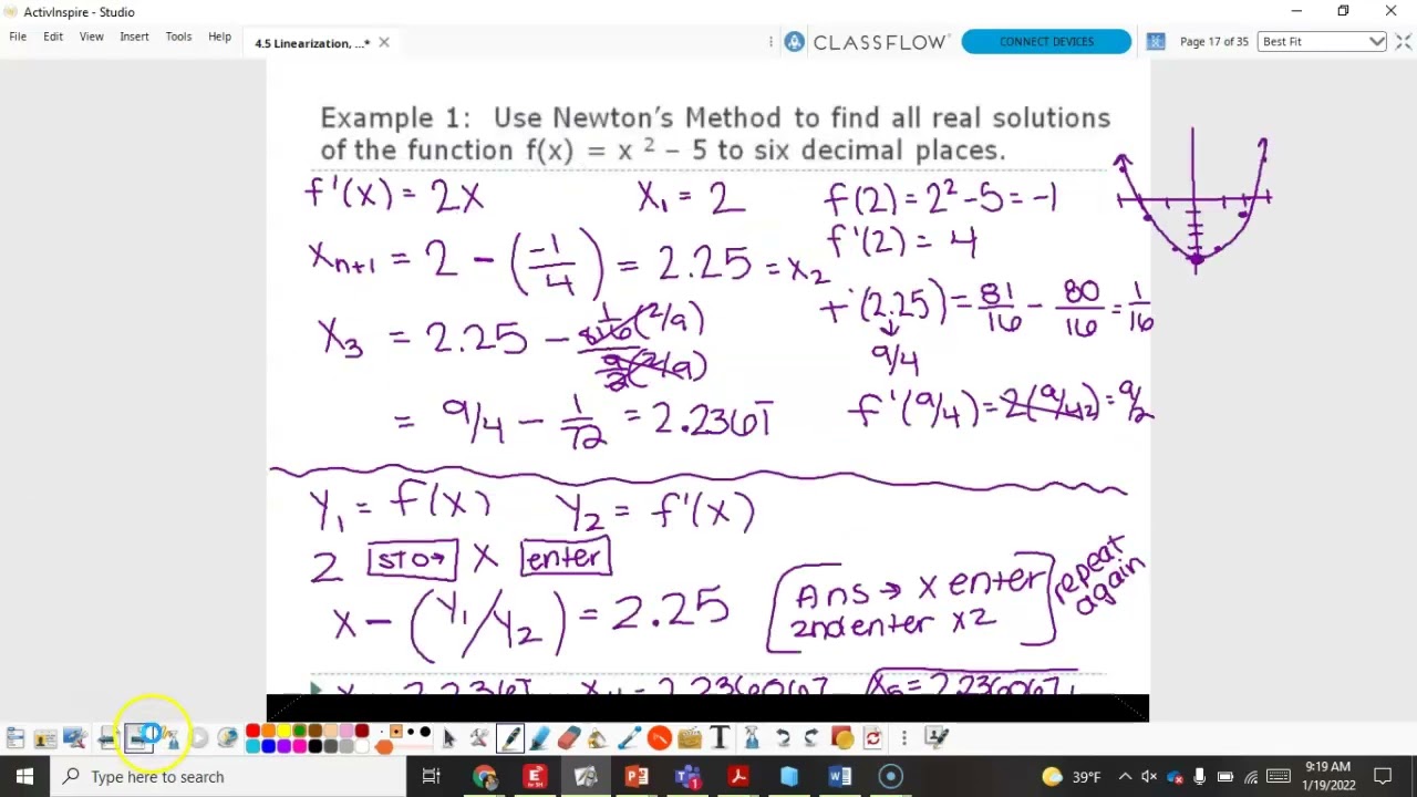 4.5 Linearization and Differential Equations (AP)